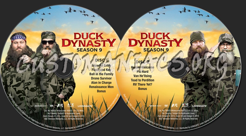 Duck Dynasty Season 9 dvd label