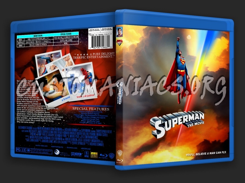 Superman The Movie blu-ray cover