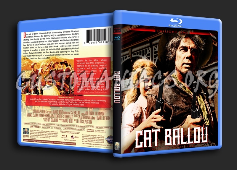 Cat Ballou blu-ray cover