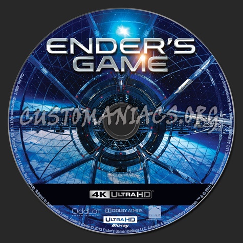 Ender's Game 4K blu-ray label