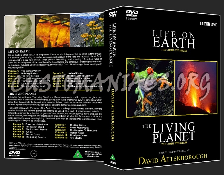 Life On Earth & The Living Planet dvd cover
