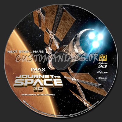 Journey to Space 3D (2015) blu-ray label