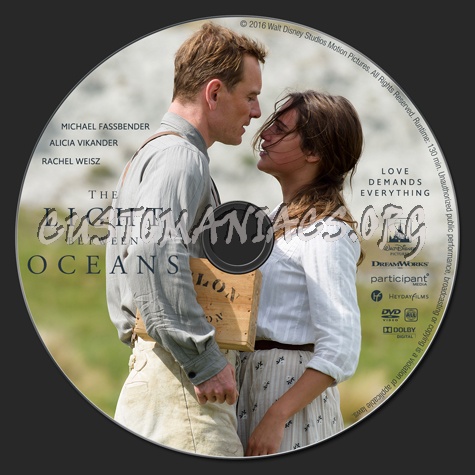 The Light Between Oceans dvd label