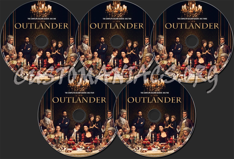 Outlander Season 2 dvd label