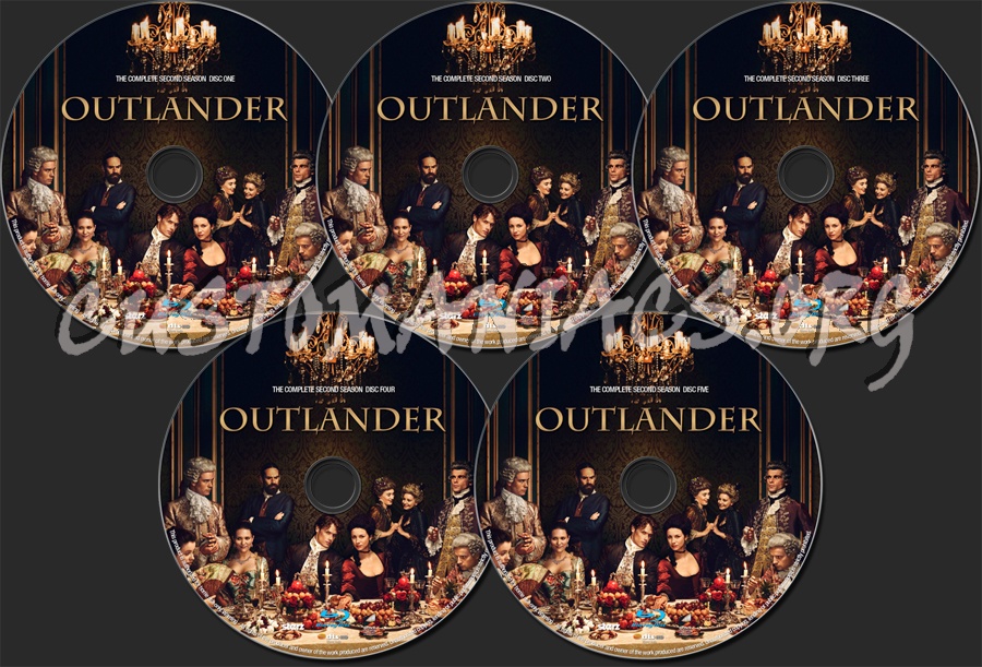 Outlander Season 2 blu-ray label