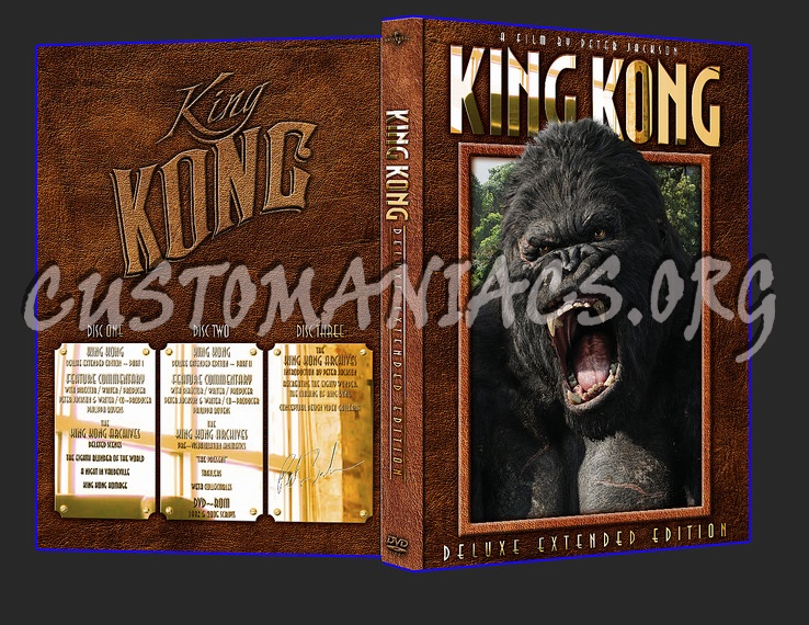 King Kong Deluxe 3 Disc Extended Version dvd cover