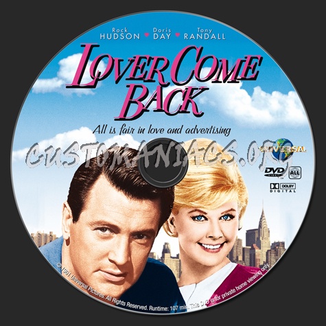 Lover Come Back dvd label