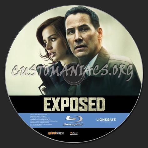 Exposed blu-ray label