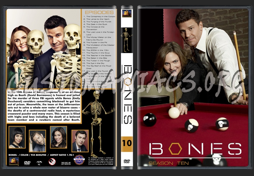 Bones Season 10 dvd cover