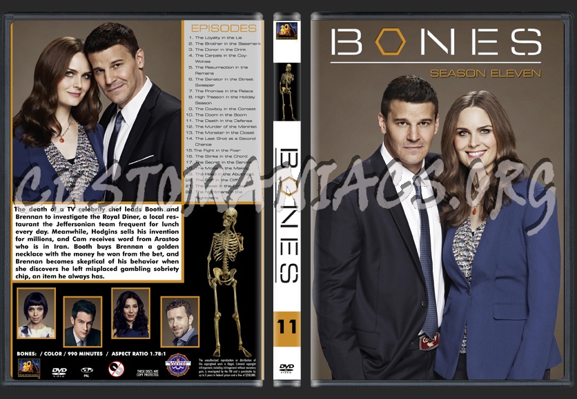 Bones Season 11 dvd cover