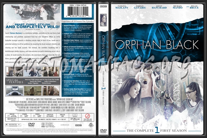 Orphan Black Season 1 dvd cover