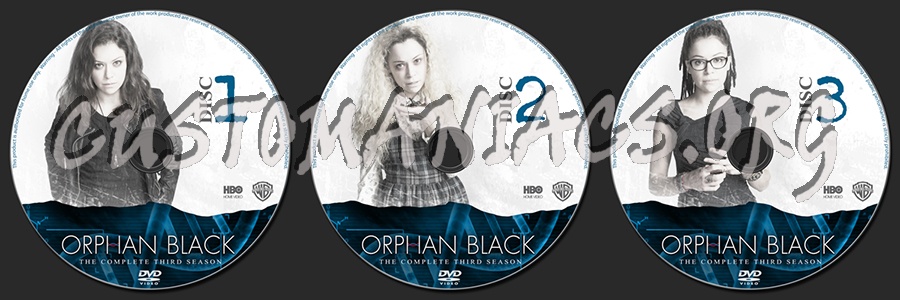 Orphan Black Season 3 dvd label