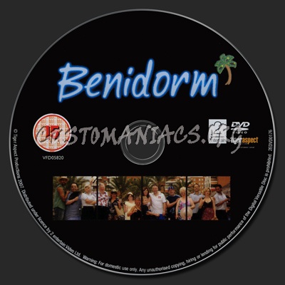 Benidorm The Complete Series One dvd label