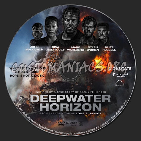 Deepwater Horizon dvd label