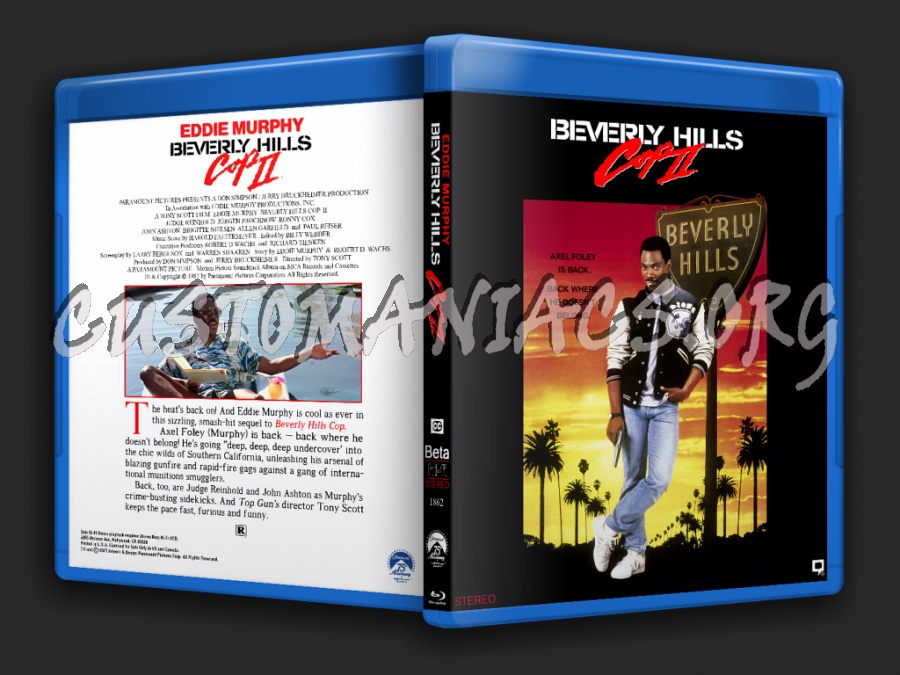 Beverly Hills Cop II blu-ray cover