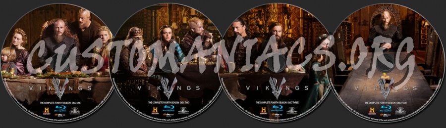 Vikings Season 4 blu-ray label