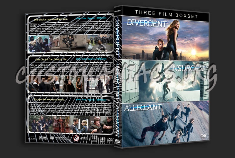 Divergent / Insurgent / Allegiant Triple Feature dvd cover