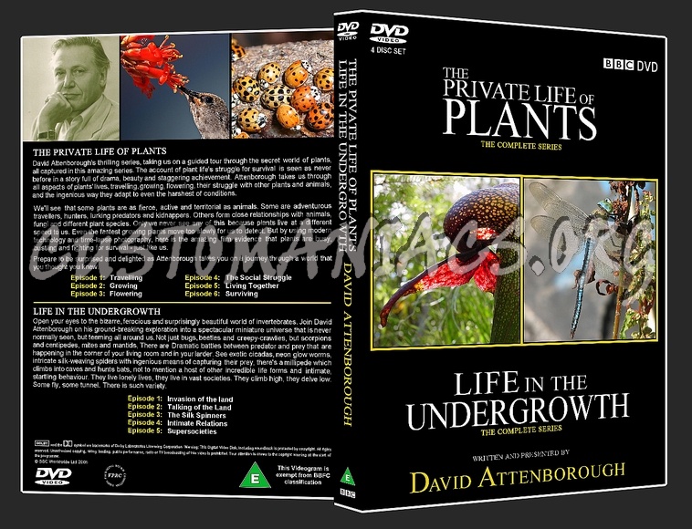 The Private Life Of Plants & Life In The Undergrowth dvd cover