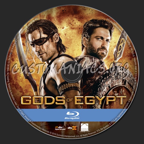 Gods of Egypt blu-ray label