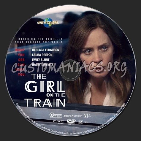 The Girl on the Train (2016) dvd label