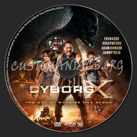 Cyborg X dvd label