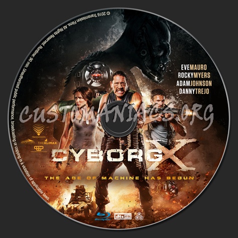 Cyborg X blu-ray label