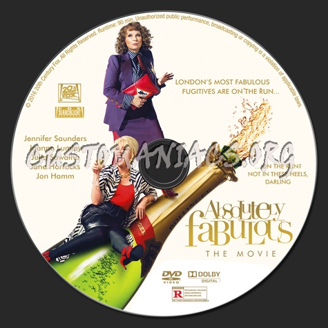 Absolutely Fabulous: The Movie dvd label