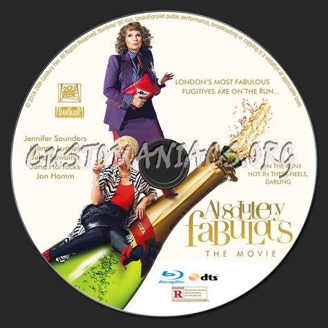 Absolutely Fabulous: The Movie blu-ray label