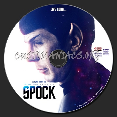 For The Love Of Spock dvd label