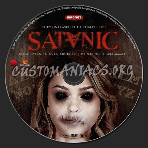 Satanic dvd label