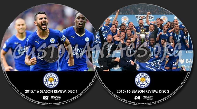 Leicester City Football Club: 2015/16 Official Season Review dvd label