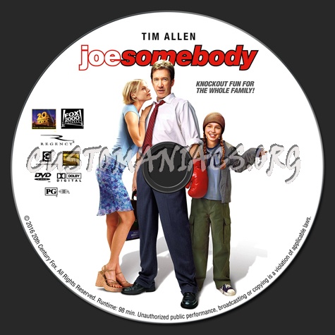 Joe Somebody dvd label