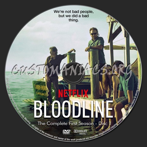 Bloodline - Season 1 dvd label