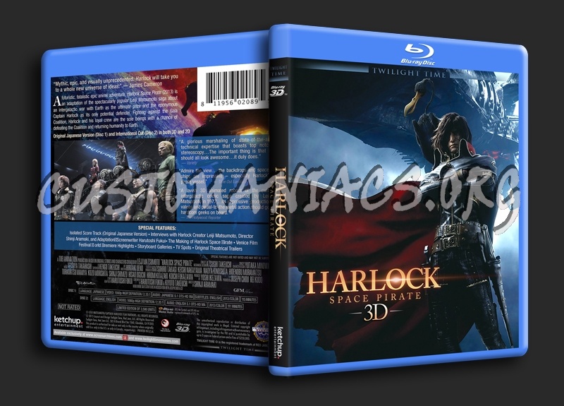 Harlock Space Pirate 3D blu-ray cover