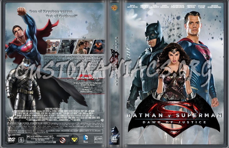 Batman V Superman dvd cover