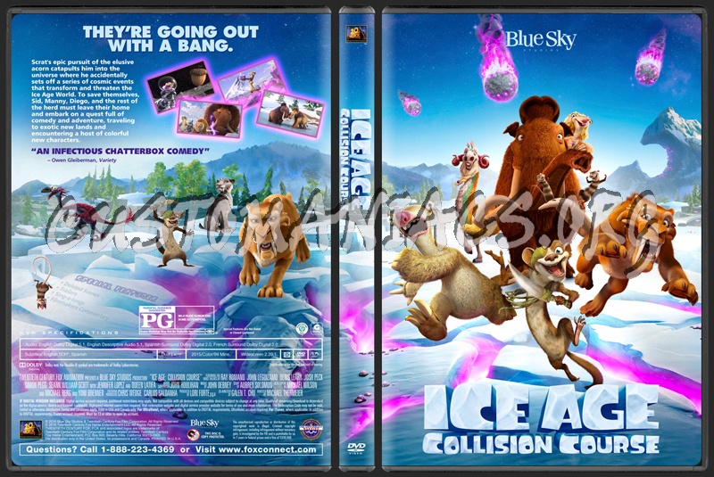 Ice Age: Collision Course dvd cover