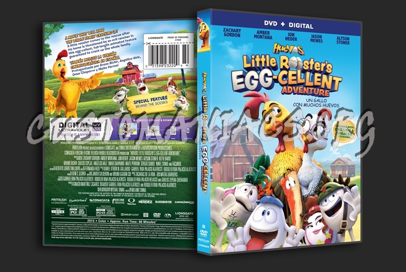 Huevos Little Rooster's Egg-Cellent Adventure dvd cover