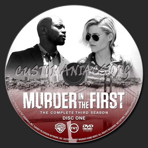 Murder in the First - Season 3 dvd label