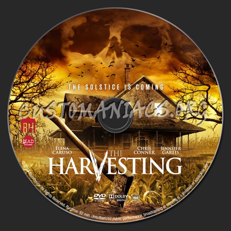 The Harvesting dvd label