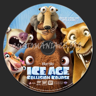 Ice Age: Collision Course dvd label