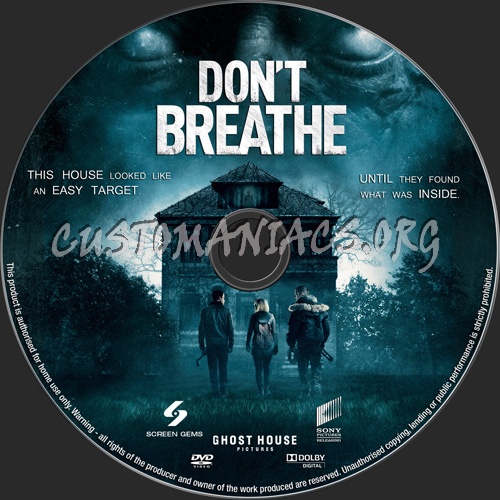 Don't Breathe dvd label