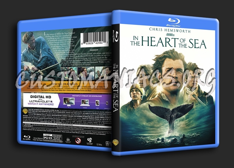 In The Heart of The Sea blu-ray cover