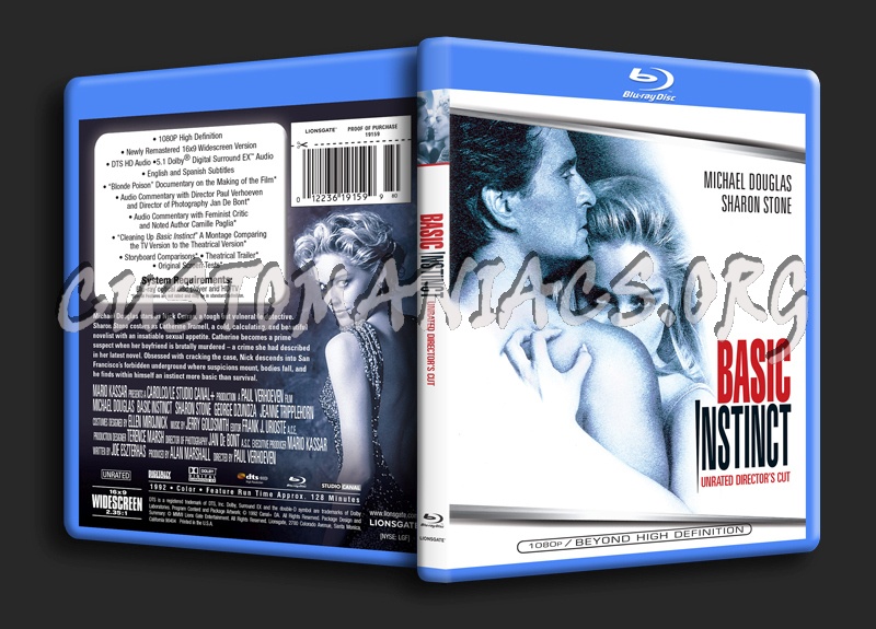 Basic Instinct blu-ray cover