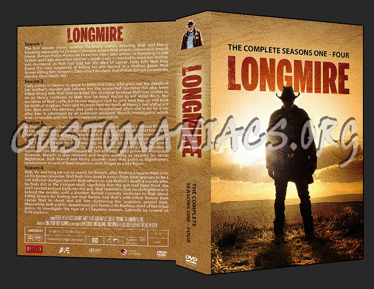 Longmire - Seasons 1 Thru 4 dvd cover