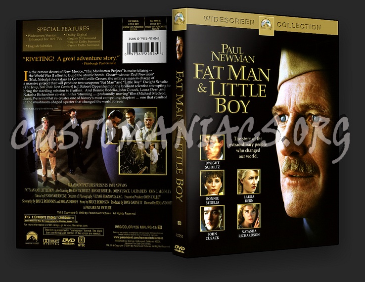 Fat Man and Little Boy dvd cover