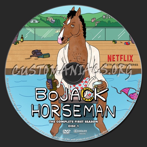BoJack Horseman - Season 1 dvd label