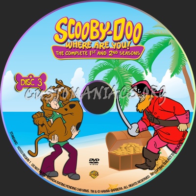 Scooby-Doo Where Are You! - The Complete 1st and 2nd Seasons dvd label
