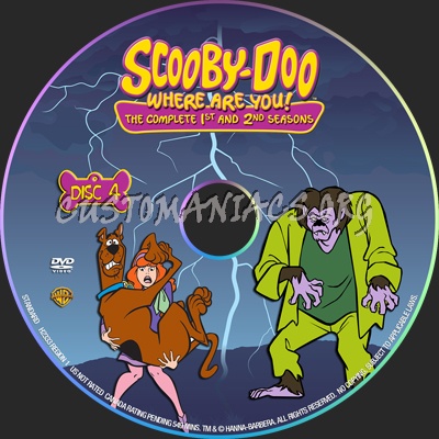 Scooby-Doo Where Are You! - The Complete 1st and 2nd Seasons dvd label