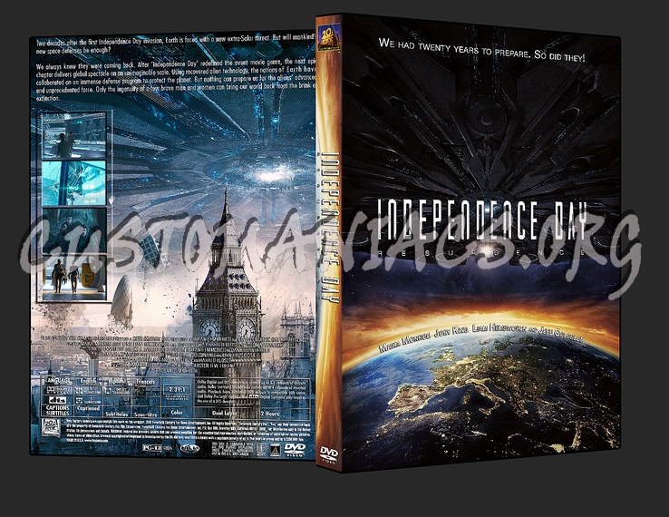 Independence Day: Resurgence dvd cover