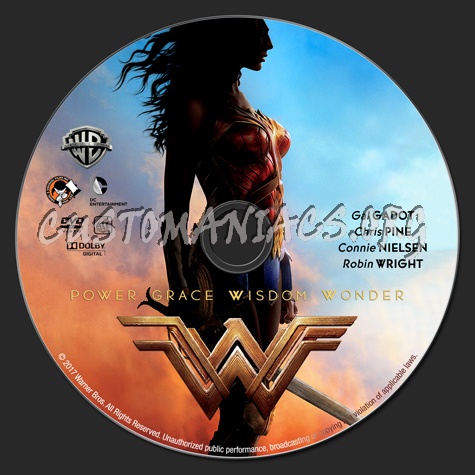 Wonder Woman (2017) dvd label